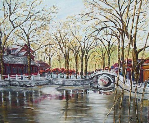  le pont de Beijing - Peinture - Line