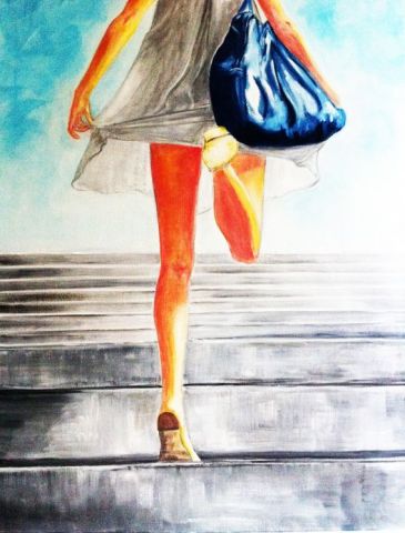 Vacances - Peinture - Maya Nival-Borgia