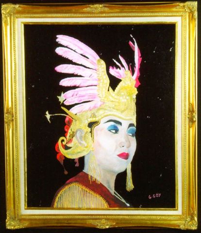 L'artiste gilbert goy - La Danseuse Javanaise