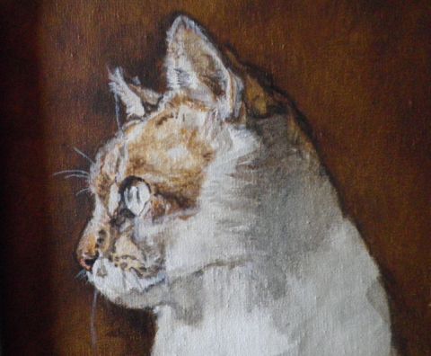 Le chat - Peinture - Lorelei