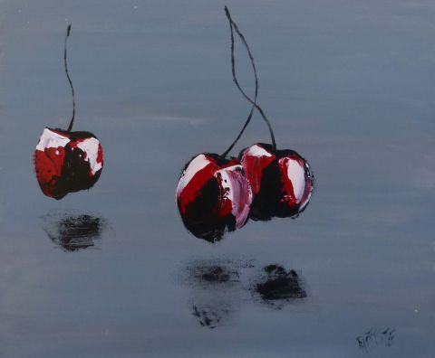 cerise grise - Peinture - BAPTYSTE