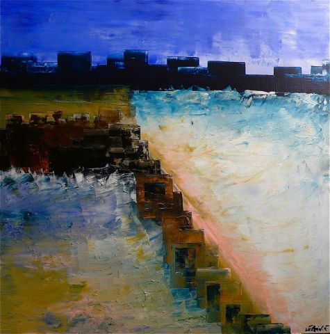 TANGER LA NUIT - Peinture - LEPRIN