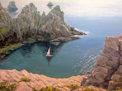 BELLE BRETAGNE - Peinture - Maurice Grinda