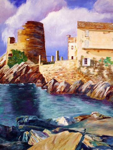 CORSE ILE D'AMOUR - Peinture - Maurice Grinda