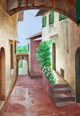 RUELLE A COME - Peinture - Maurice Grinda