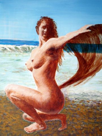 VOILE AU VENT - Peinture - Maurice Grinda