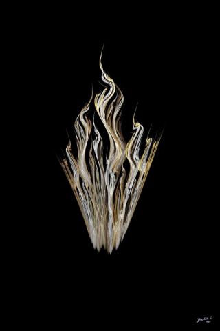 Flamme des J.O. - Art numerique - Christophe BOURBON