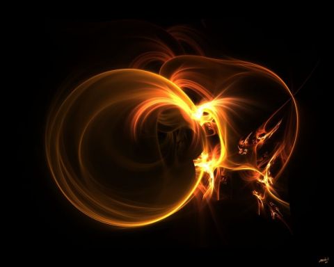 Eruption solaire - Art numerique - Christophe BOURBON