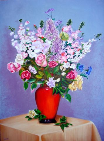 bouquet de printemps - Peinture - jean-marie arbonnier