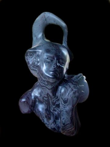 la princesse bleu. - Sculpture - Bernard CHOPIN 