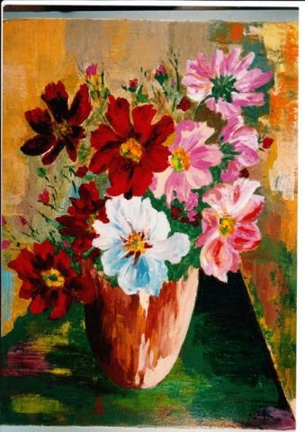 L'artiste Lyne Soba - bouquet de fleurs N°2