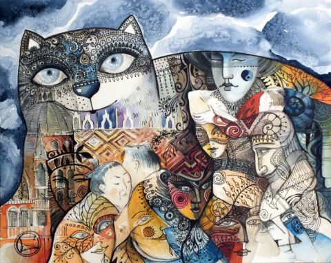 Venise II - Peinture - OXANA ZAIKA