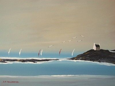 SUR UN ROCHER - Peinture - J-PAUL TAILLANDIER
