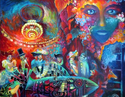 Th��tre - Peinture - OXANA ZAIKA