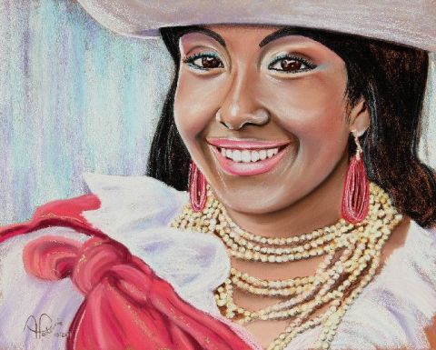L'artiste ALAIN PESTOURIE - Mayta, Danseuse de l'Equateur