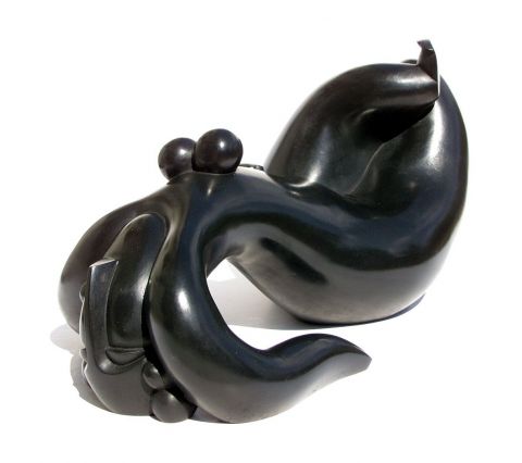 femme allongée - Sculpture - olivier MARTIN
