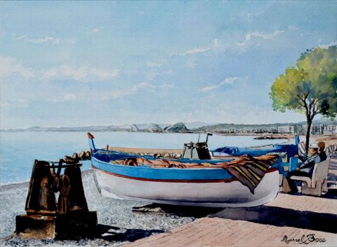 Pointus au Cros de Cagnes - Peinture - Marcel BOOS