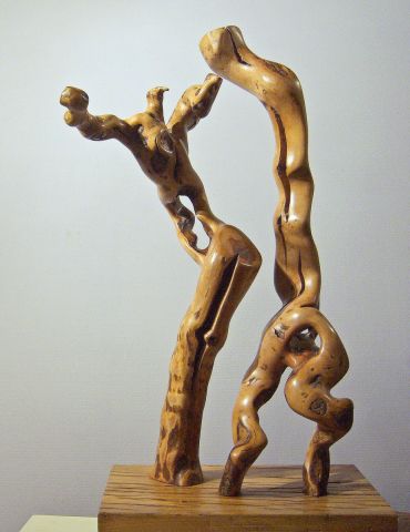 Entre-eux -l� - Sculpture - Ghu