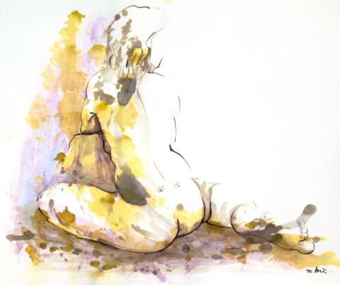 D�jeuner sur l'herbe - Dessin - Monick Bres 