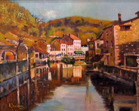 Brant�me, la Venise du P�rigord - Peinture - alain deschamps