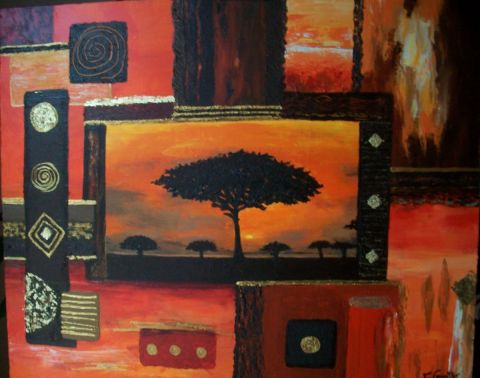 L'artiste Francoise GRELLIER - couleurs d'afrique
