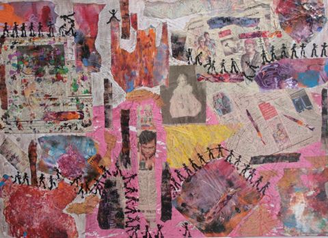 autour du monde - Peinture - carole zilberstein