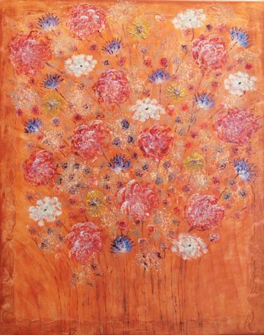 bouquet final - Peinture - carole zilberstein