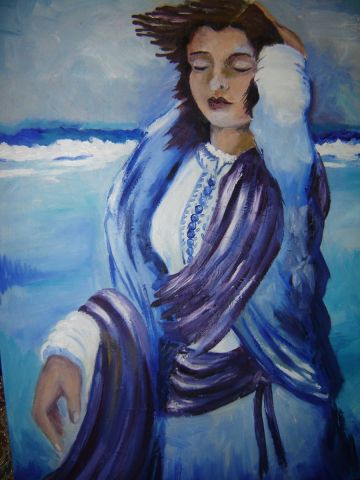 L'artiste MILA - femme dans le vent