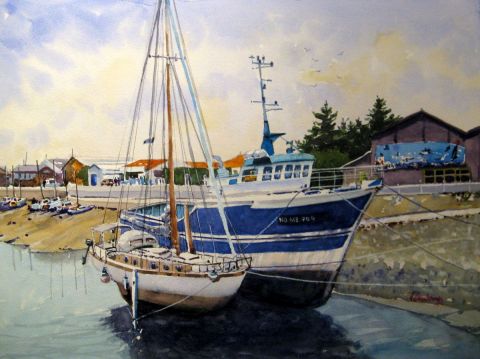 Cale � Noirmoutier . - Peinture - alain deschamps