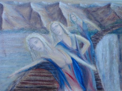 les trois divines - Peinture - alawisaad