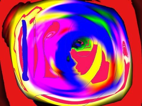 tourbillon num�rique - Art numerique - Christiane Jousset