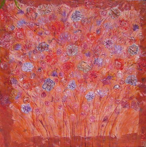 bouquet fou - Peinture - carole zilberstein