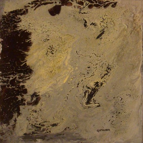 Entre terre et lune - Peinture - guthleber
