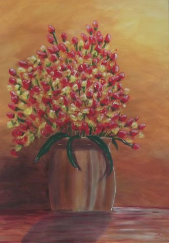 L'artiste zov - vase fleuri
