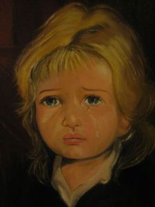 Voir cette oeuvre de josephine de felice: le petite fille qui pleure