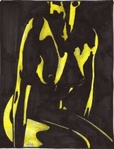 Voir le détail de cette oeuvre: ombre jaune et noire