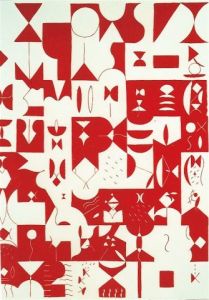 Voir cette oeuvre de Thierry TAVANT: Composition rouge