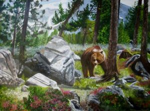 Voir le détail de cette oeuvre: ours des montagnes