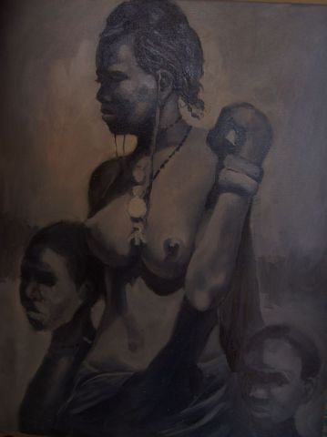 africaine  - Peinture - nassim chaibi