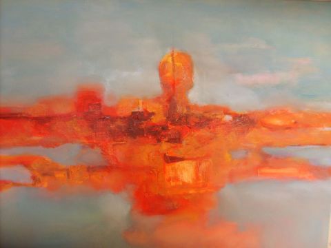 soleil levant - Peinture - nassim chaibi