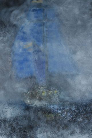 Voilier fant�me - Peinture - 2nis
