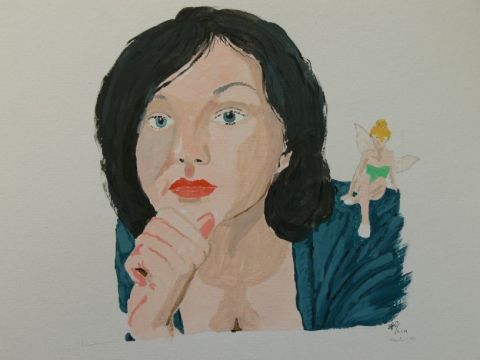 ange gardien - Peinture - Arsene Gully