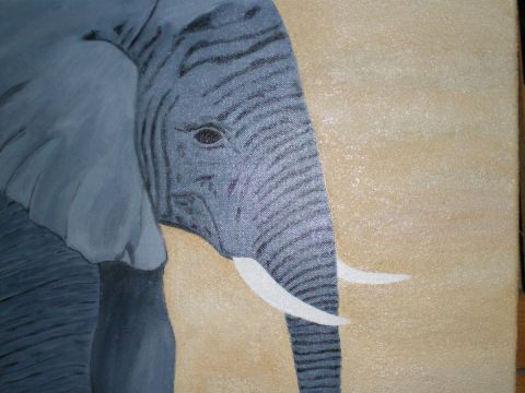 L'artiste REITER Nicole - éléphanteau