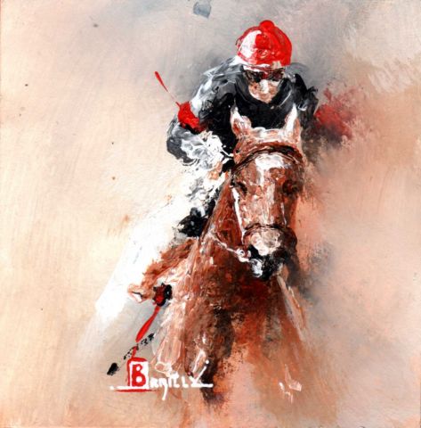 Dans la ligne droite - Peinture - Karine BRAILLY