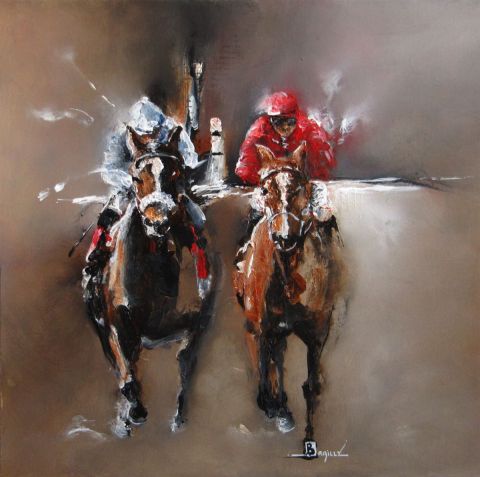 Tenir la corde - Peinture - Karine BRAILLY