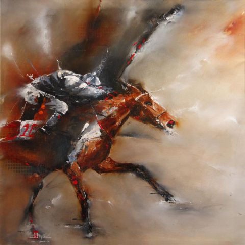 Sur la ligne - Peinture - Karine BRAILLY