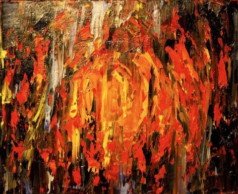 Danseurs Solaires - Peinture - Oria