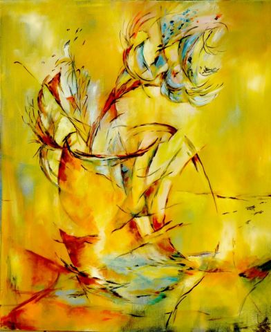 bouquet - Peinture - janine chetivet