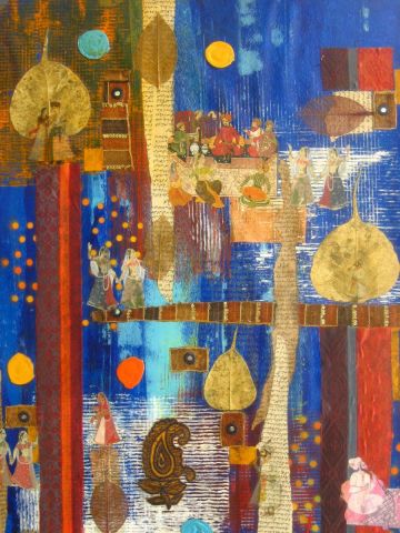 Le jardin des d�lices-5 - Peinture - ANTOINE MELLADO