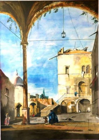 Vieux Venise - Peinture - Feo